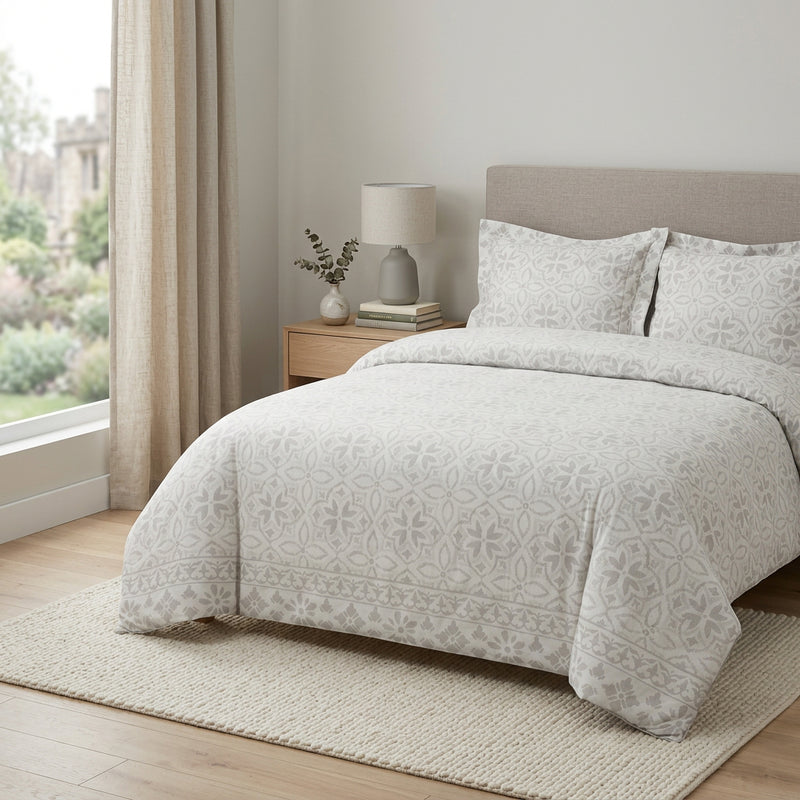 Ivory Queen Cotton Washable Polyester Down Alternative Comforter Set With Two Shams - Bed & Bath