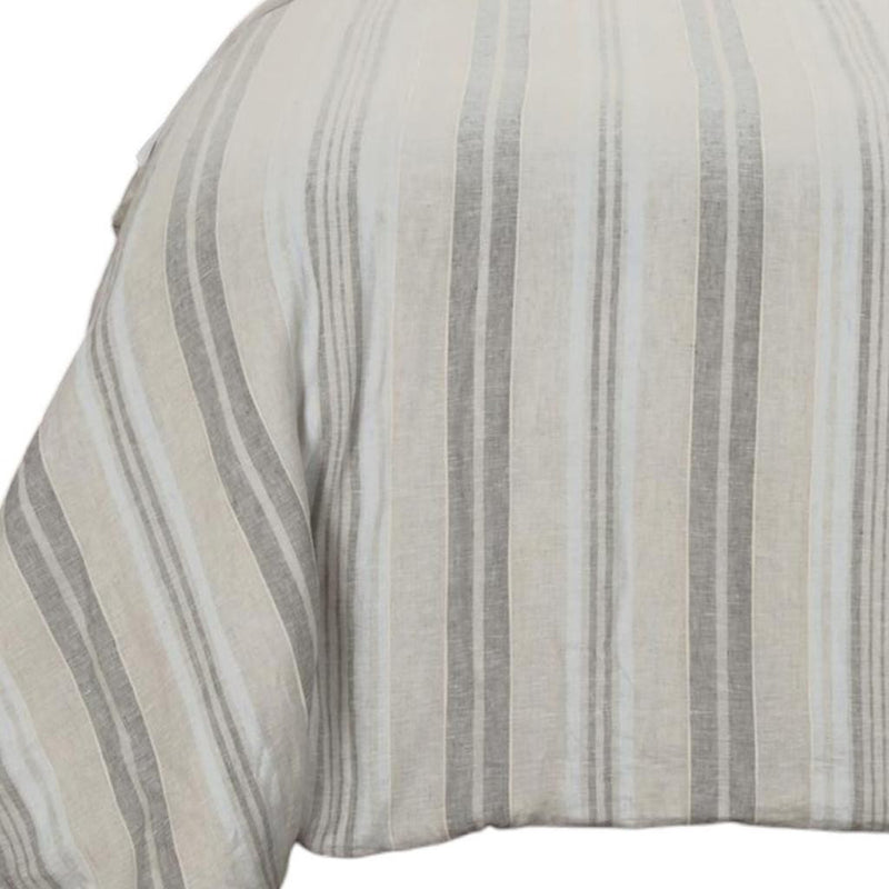 Natural King Linen Washable Polyester Duvet Cover - Bed & Bath