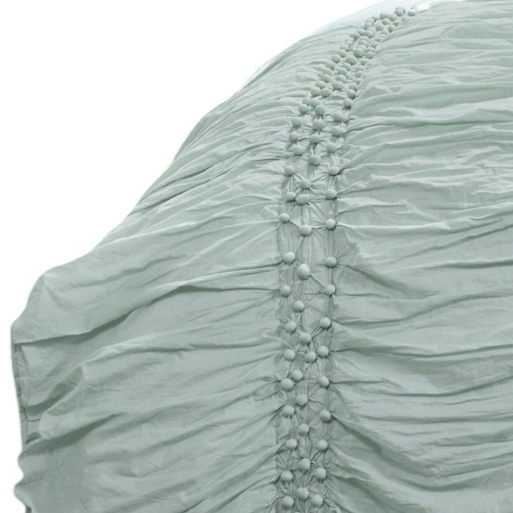 92" X 106" Blue Striped Cotton Quilt - Bed & Bath