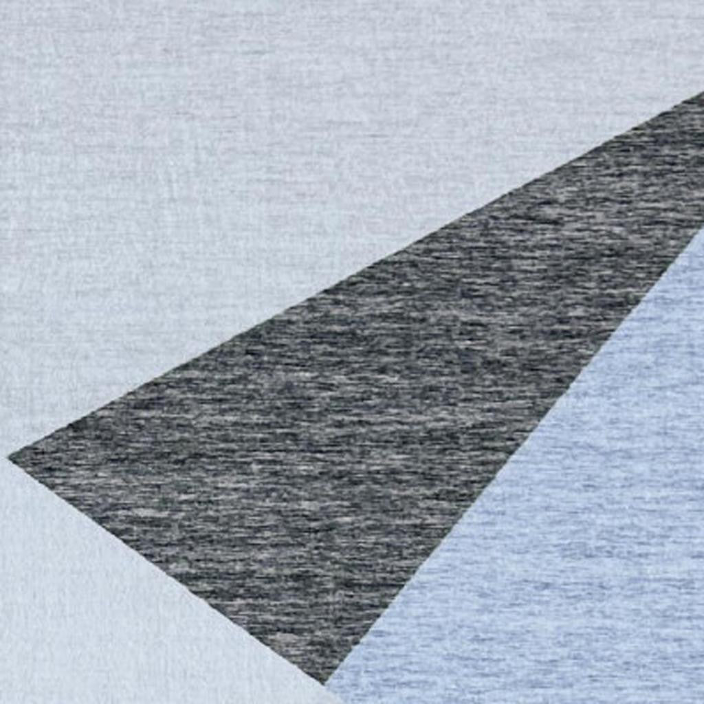 4' X 6' Blue and Gray Geometric Area Rug - Home & Garden
