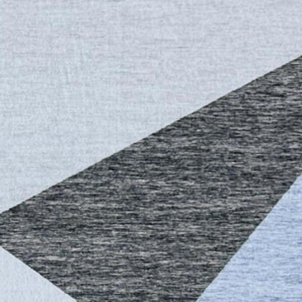 4' X 6' Blue and Gray Geometric Area Rug - Home & Garden