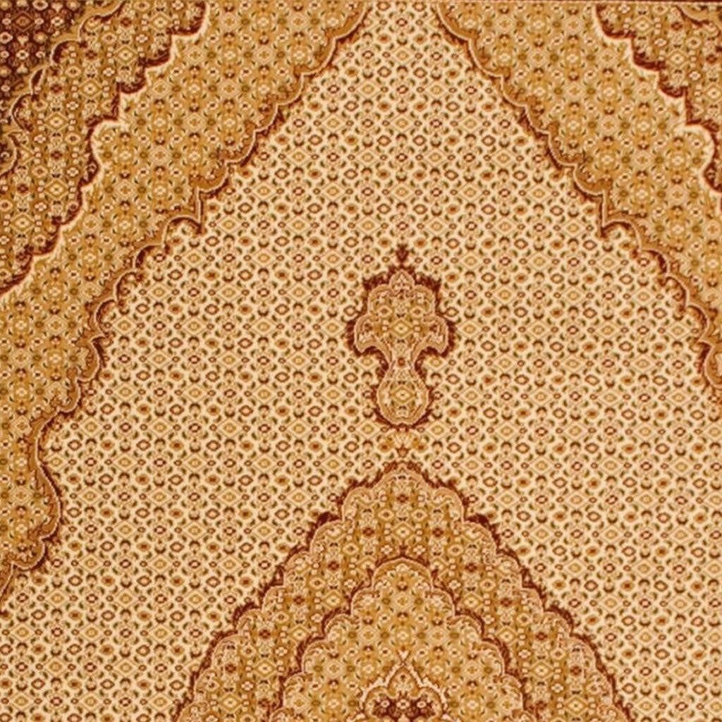 10' Beige And Ivory Oriental Runner Rug - Home & Garden