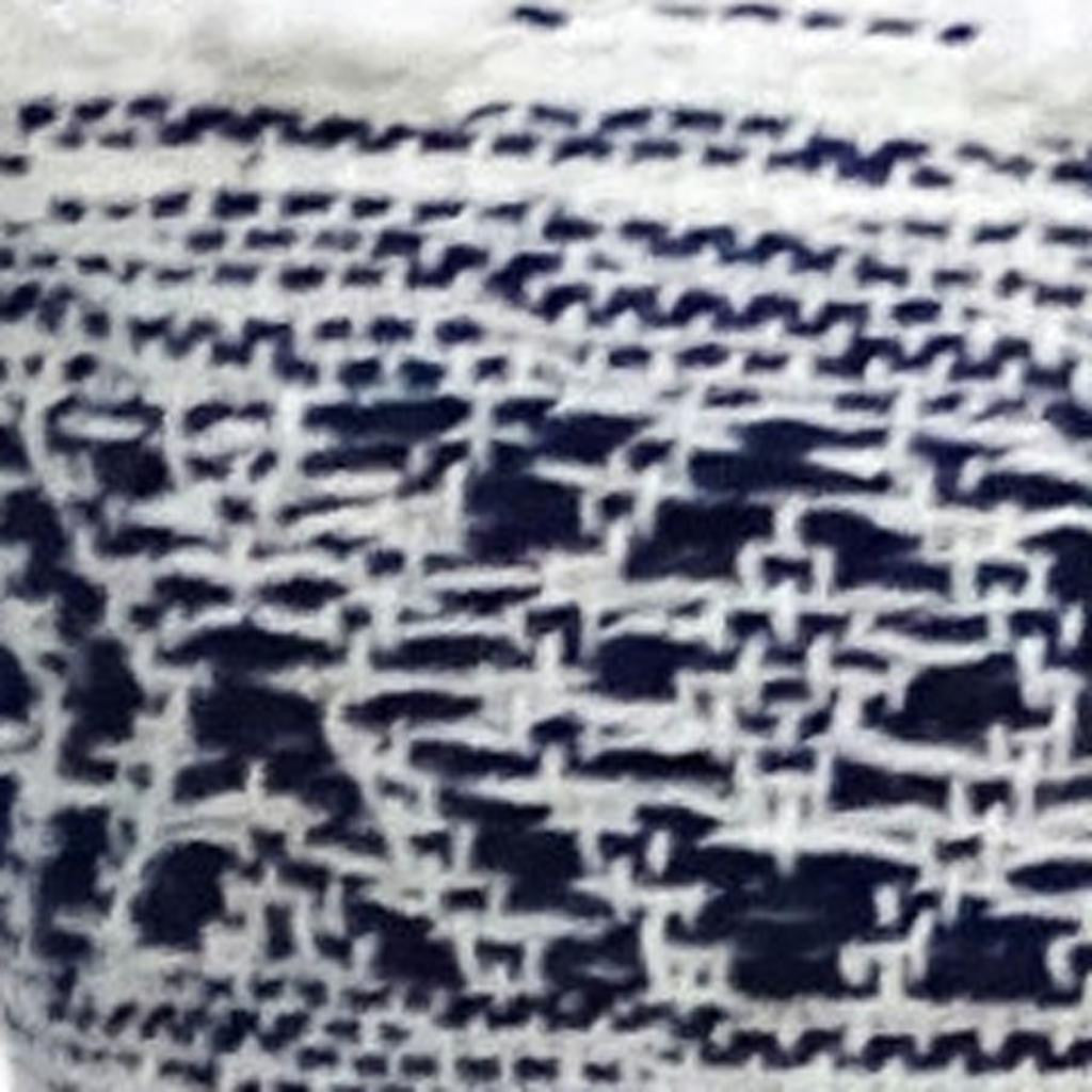 22" X 22" Blue And Peach Southwestern Stripe Handmade Throw Pillow With Tassels - Home Decor