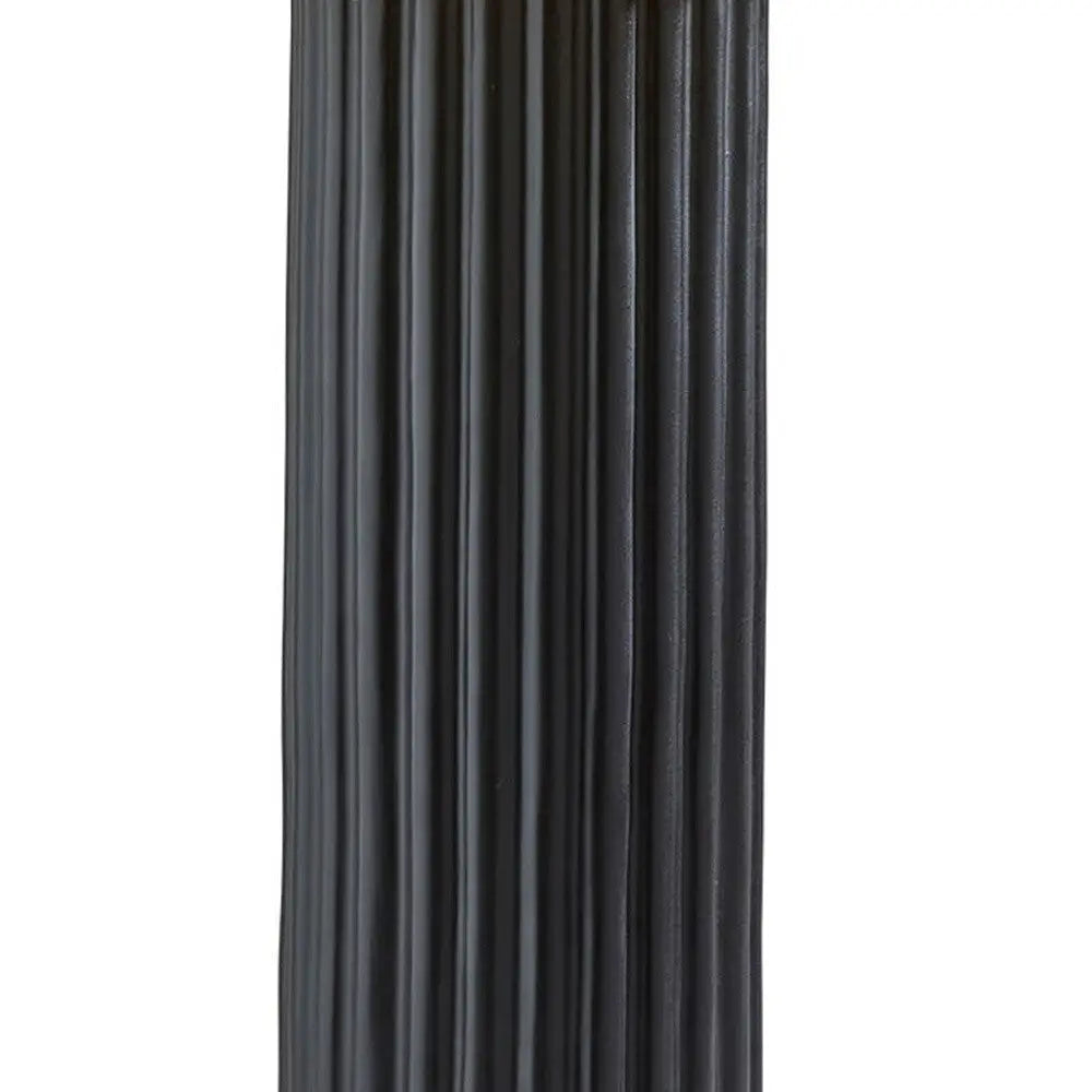 29" Black Ceramic Cylinder Table Lamp With Beige Drum Shade Homeroots Lighting