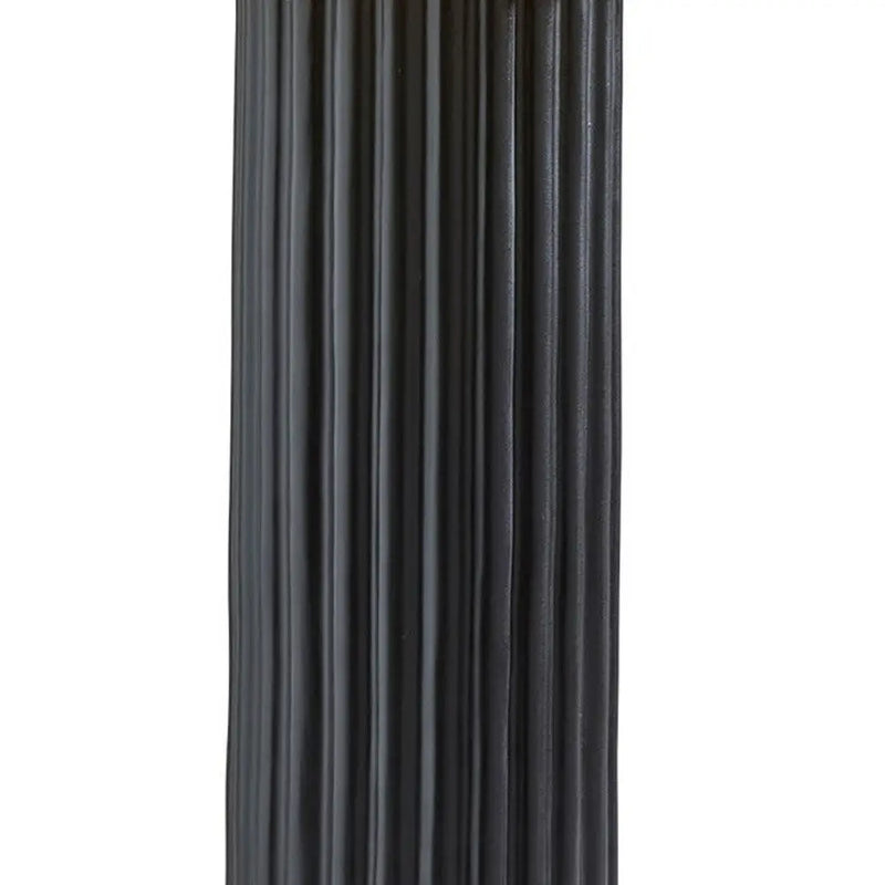 29" Black Ceramic Cylinder Table Lamp With Beige Drum Shade Homeroots Lighting