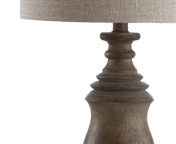 29" Brown Novelty Table Lamp With Globe Shade Homeroots Lighting