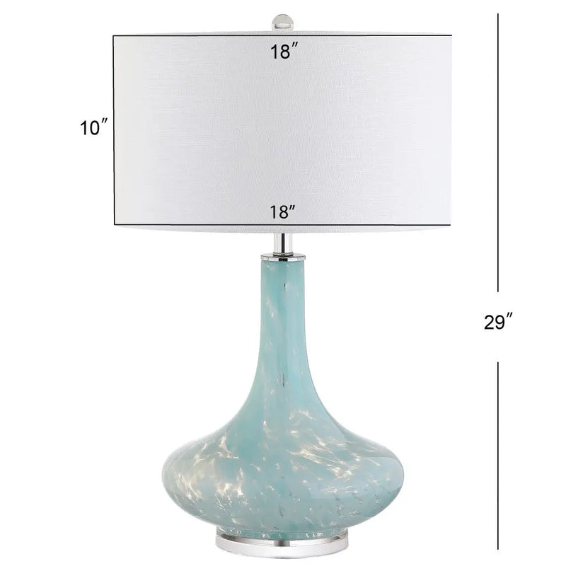 29" Clear Novelty Table Lamp With Globe Shade Homeroots Lighting