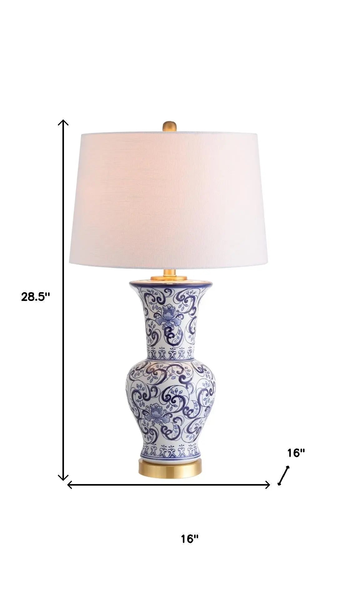 29" Gold Novelty Table Lamp LED With Drum Shade Homeroots Lighting