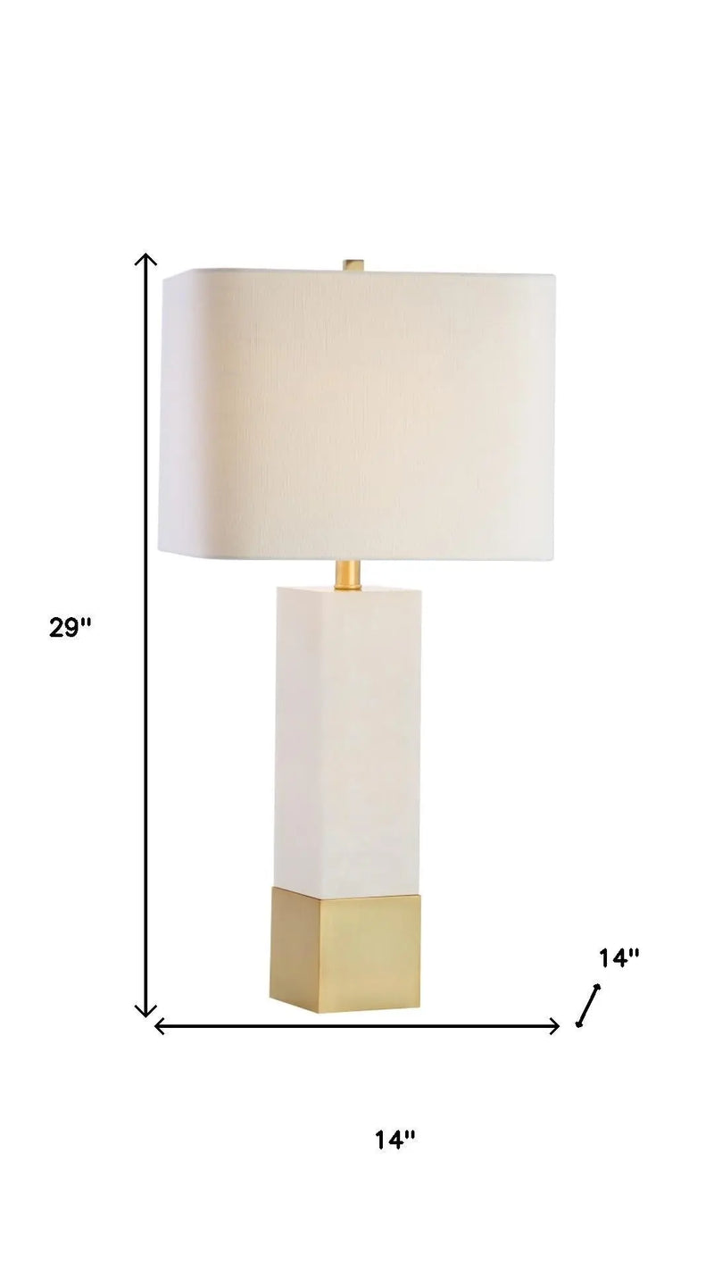 29" Gold Novelty Table Lamp LED With Shade Homeroots Lighting