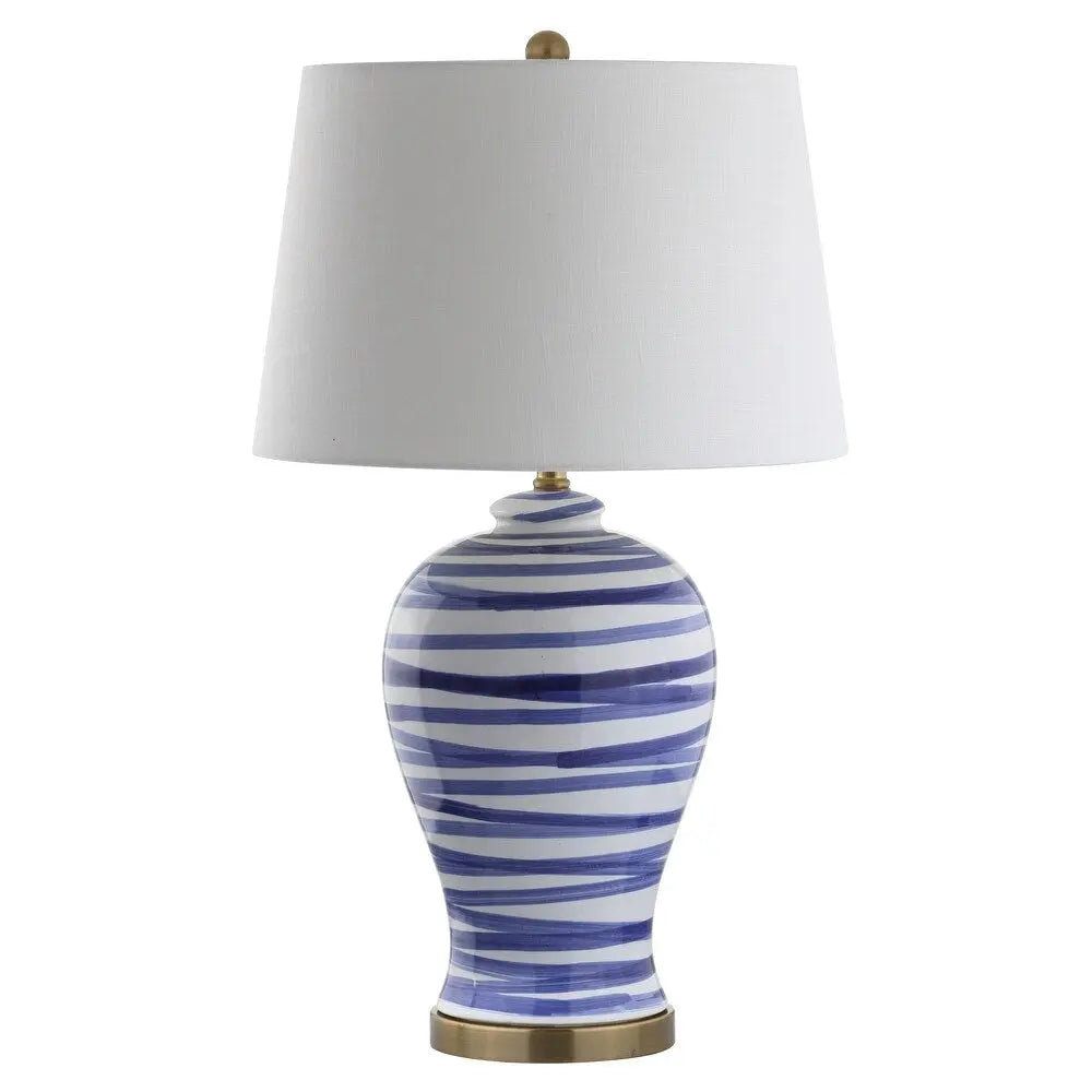 29" Gold Novelty Table Lamp With Drum Shade Homeroots Lighting