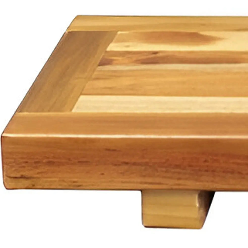 29" Natural Teak Wood Bath Tray And Seat Homeroots Bed & Bath