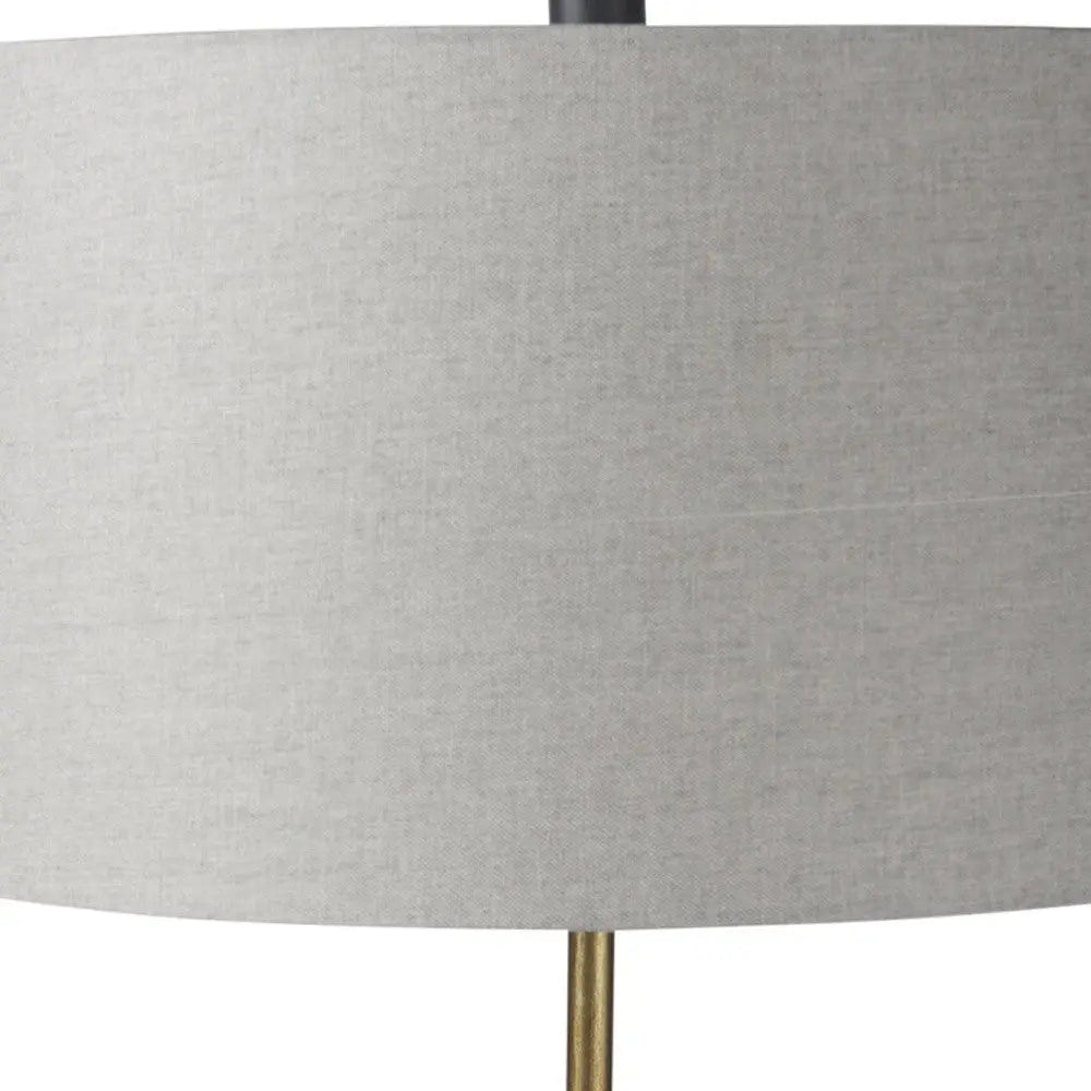 29" Navy Blue Round Bedside Lamp With Drum Shade Homeroots Lighting
