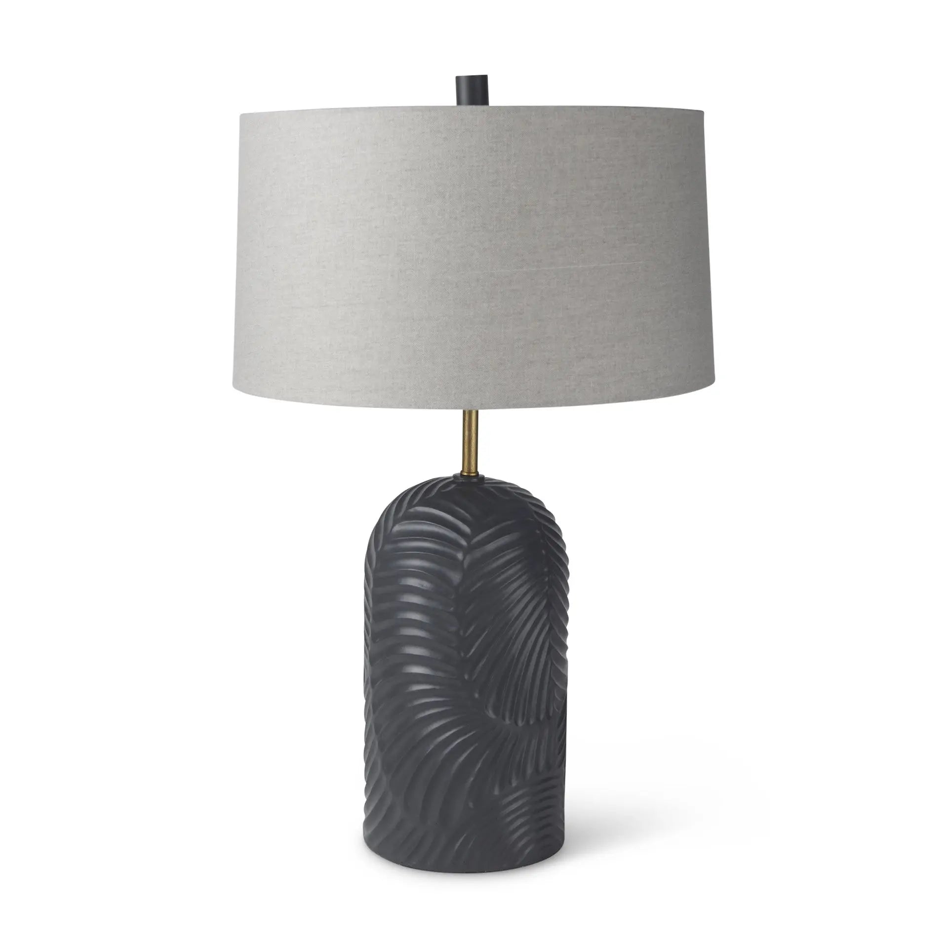 29" Navy Blue Round Bedside Lamp With Drum Shade Homeroots Lighting