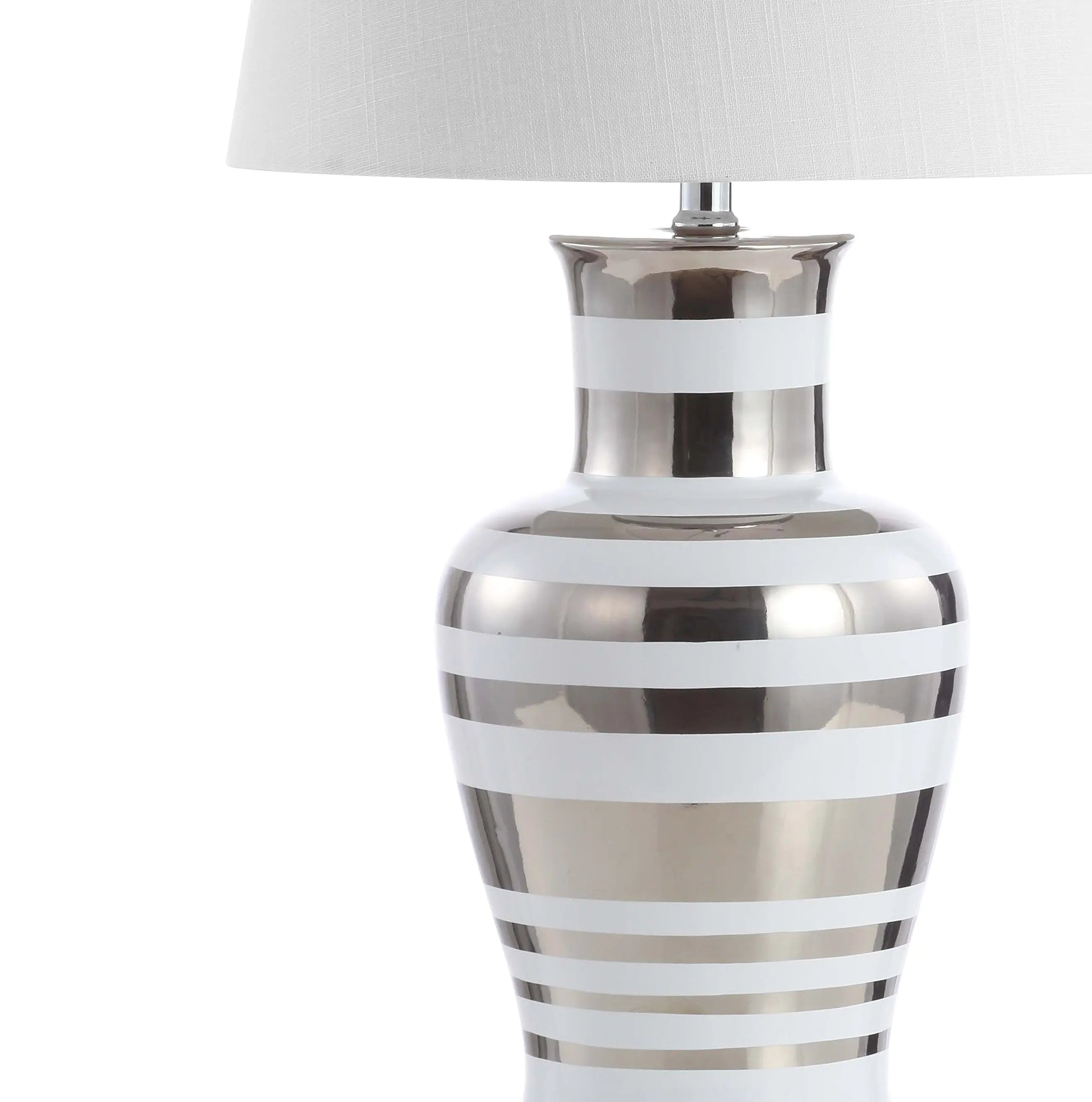 29" Silver Urn Table Lamp With Empire Shade Homeroots Lighting