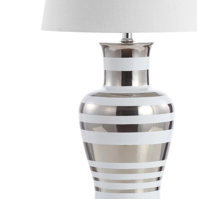 29" Silver Urn Table Lamp With Empire Shade Homeroots Lighting