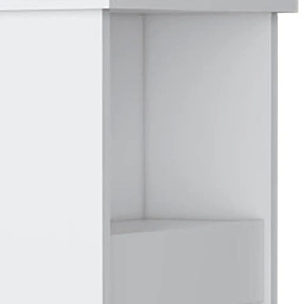 29" White Wood Accent Cabinet With Single Door Homeroots Kitchen & Dining