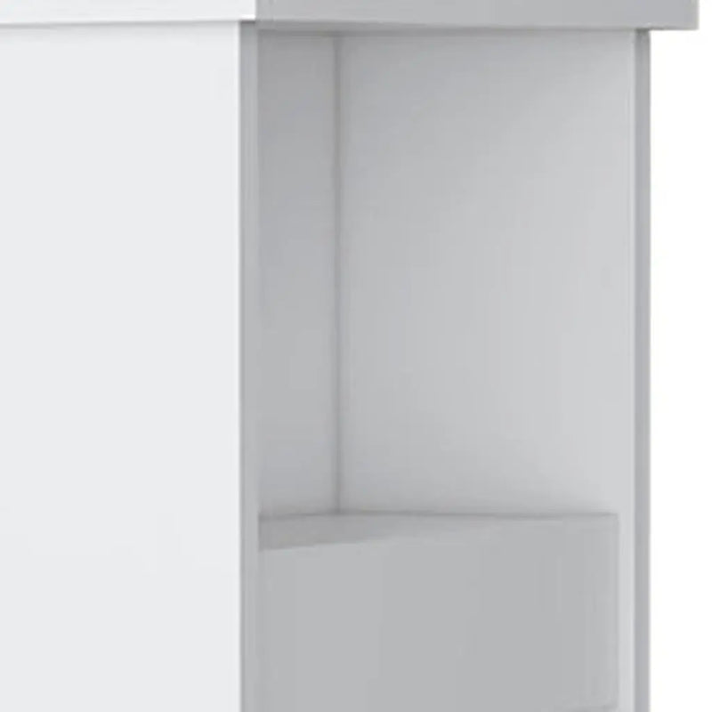 29" White Wood Accent Cabinet With Single Door Homeroots Kitchen & Dining