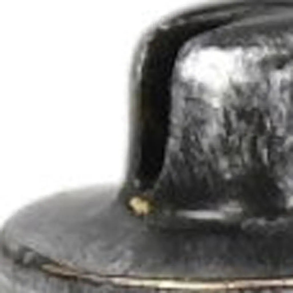 2" Black Cast Iron Hand Painted Tabletop Sculpture Homeroots Home Decor