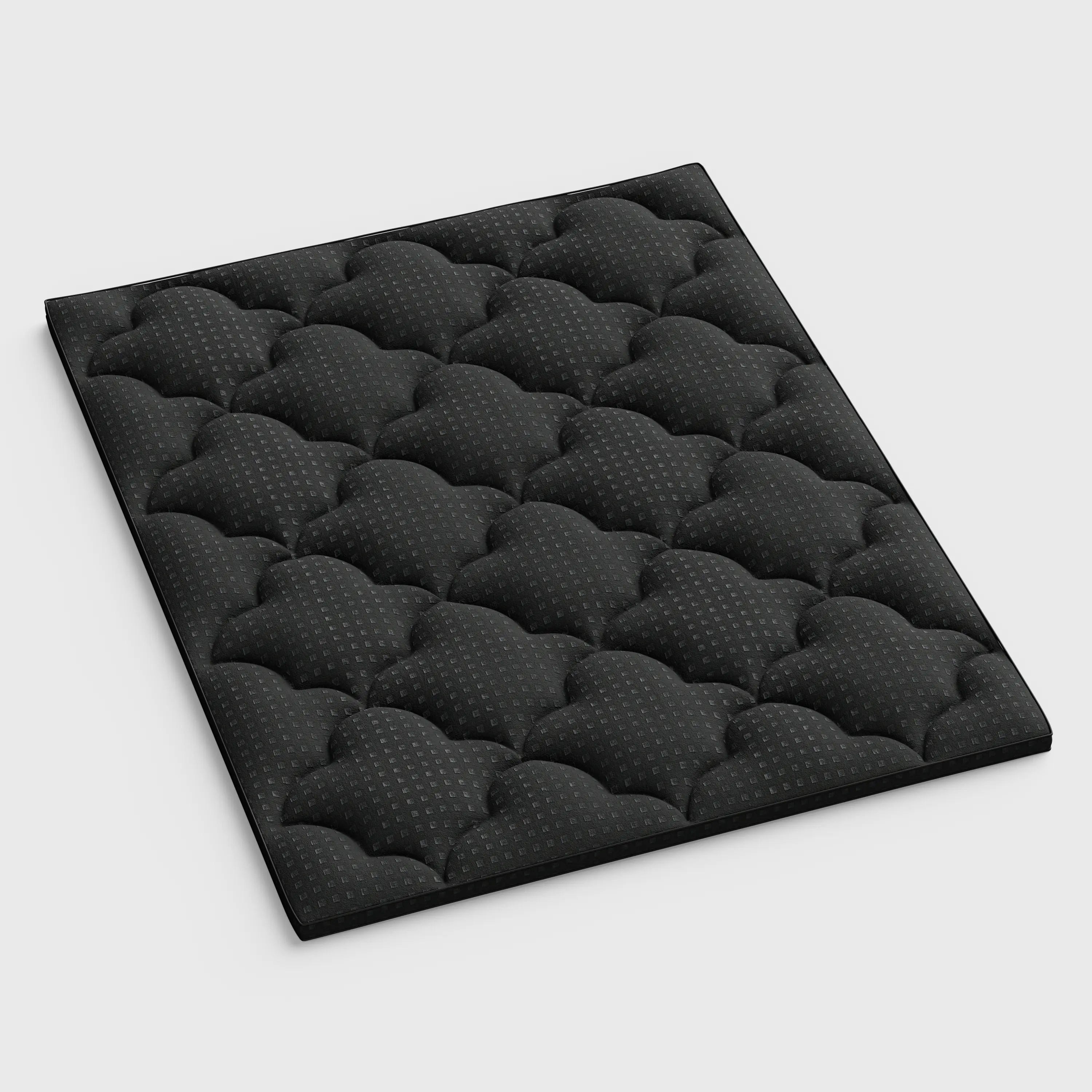 2" Black Cotton Extra-long Twin Mattress Topper - GreatEagleInc