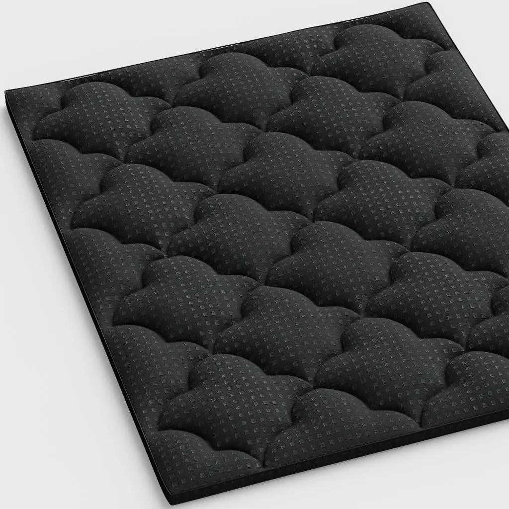 2" Black Cotton Extra-long Twin Mattress Topper - GreatEagleInc