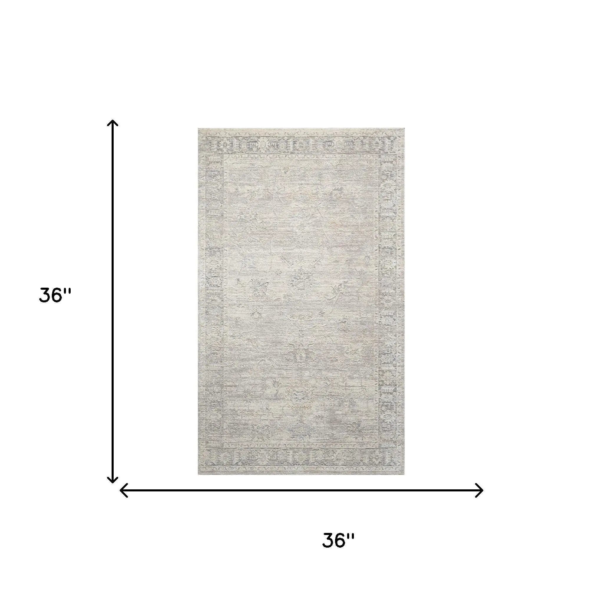 2' X 3' Beige And Blue Abstract Area Rug Homeroots Home Decor