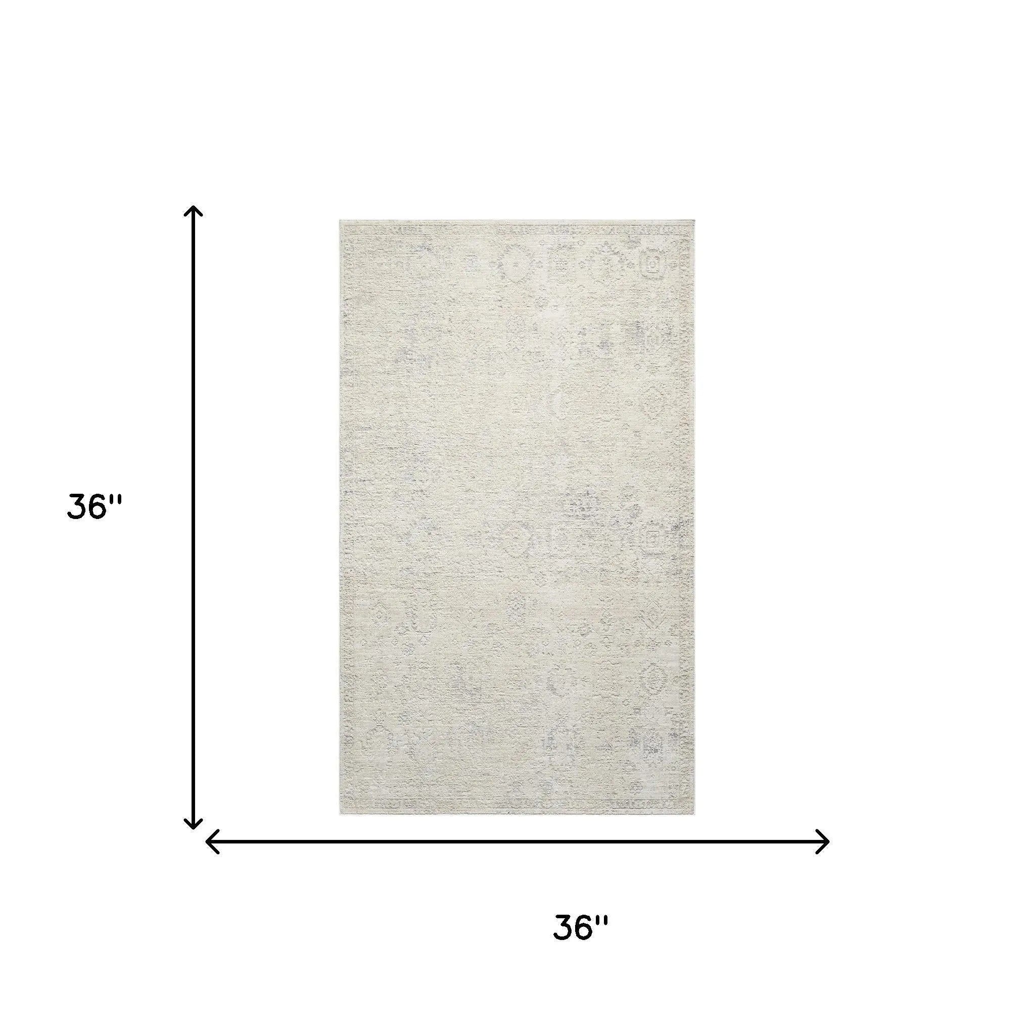 2' X 3' Beige And Gray Abstract Area Rug Homeroots Home Decor
