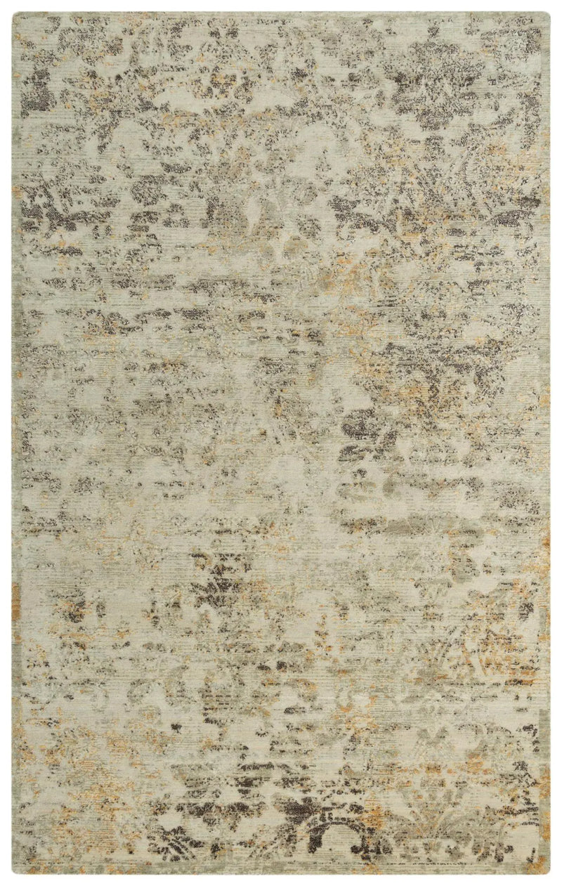 2' X 3' Beige Copper And Brown New Zealand Lambs Wool Abstract Hand Carved Handmade Area Rug Homeroots Home Decor