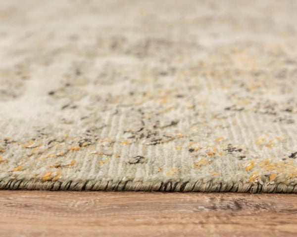 2' X 3' Beige Copper And Brown New Zealand Lambs Wool Abstract Hand Carved Handmade Area Rug Homeroots Home Decor