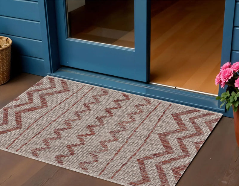 2' X 3' Beige Indoor Outdoor Area Rug Homeroots Outdoor