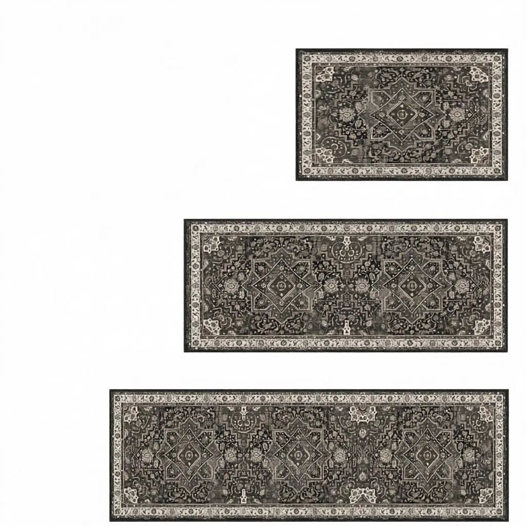 2' X 3' Black Gray And Beige Oriental Washable Area Rug Homeroots Home Decor