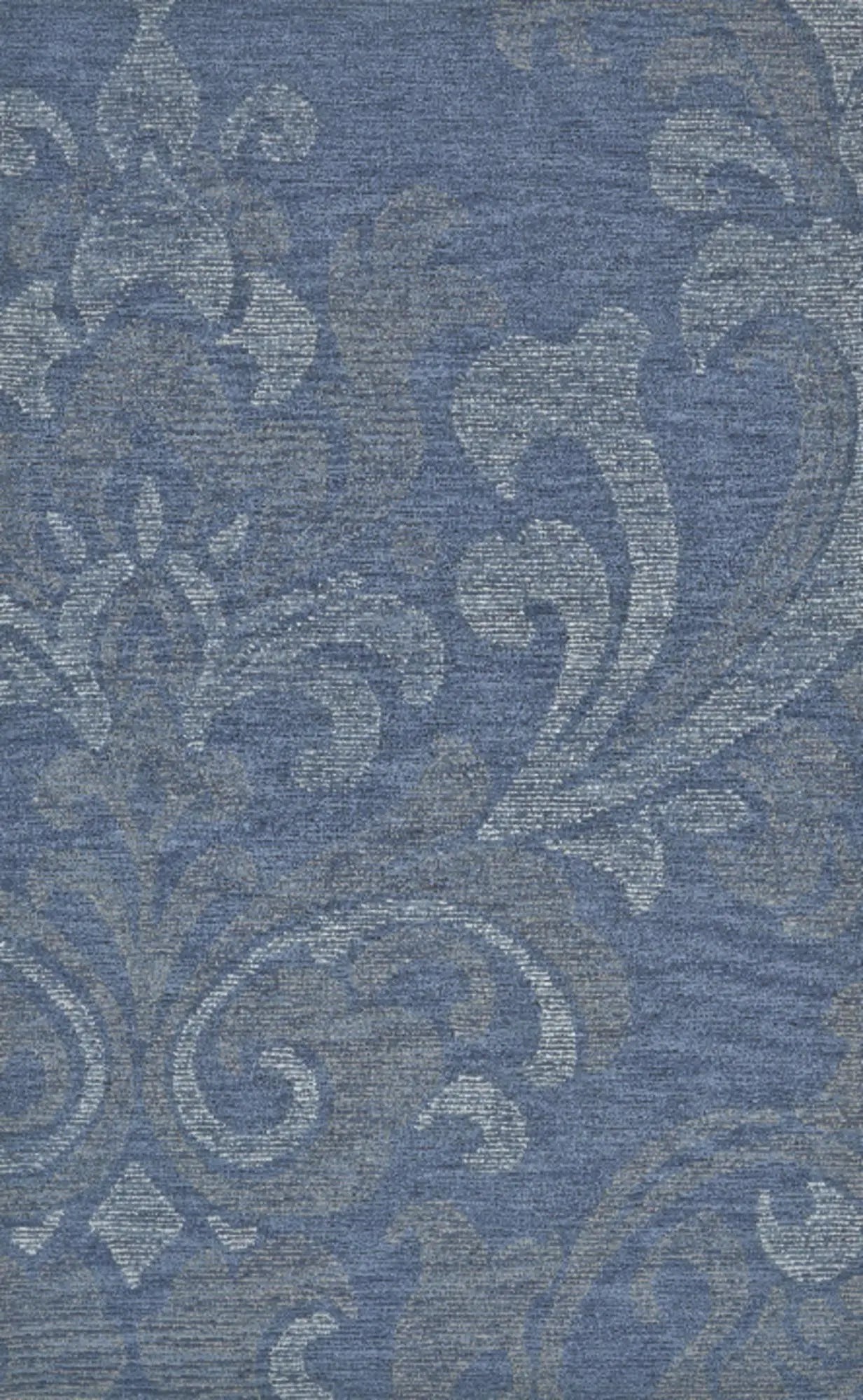 2' X 3' Blue And Gray Wool Floral Hand Tufted Area Rug Homeroots Home Decor
