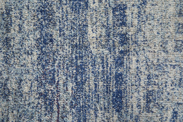 2' X 3' Blue And Ivory Abstract Area Rug Homeroots Home Decor
