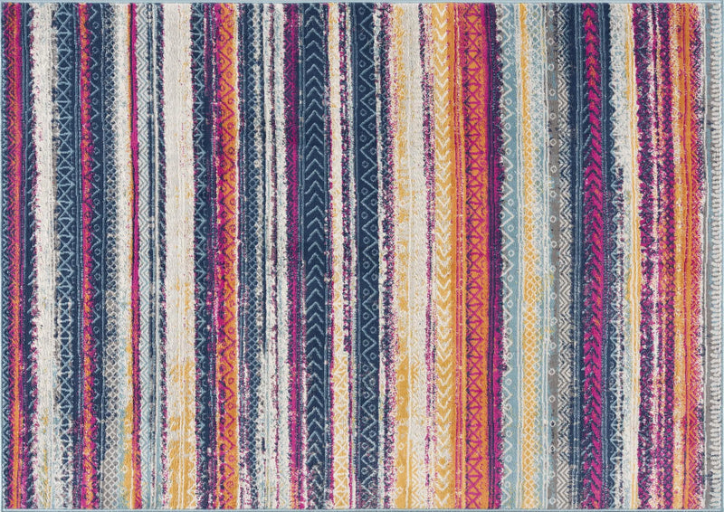 2' X 3' Blue And Ivory Abstract Area Rug Homeroots Home Decor