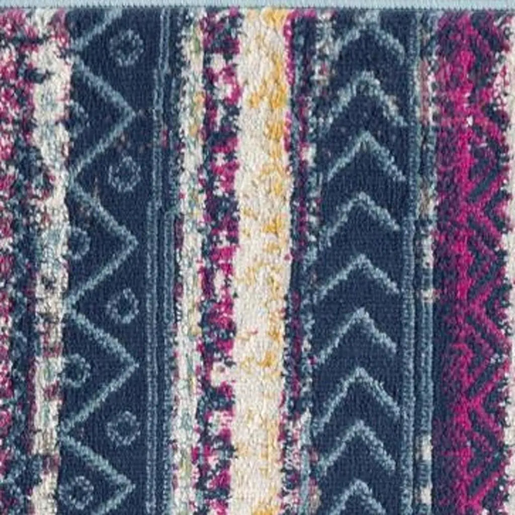 2' X 3' Blue And Ivory Abstract Area Rug Homeroots Home Decor