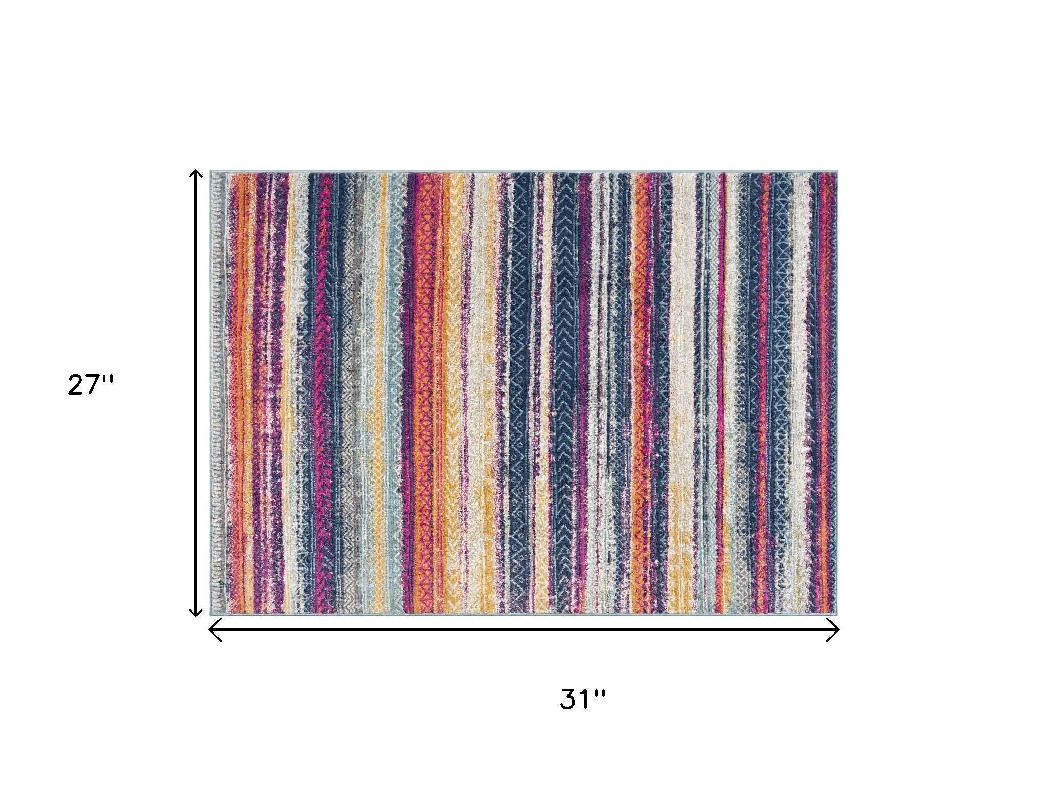 2' X 3' Blue And Ivory Abstract Area Rug Homeroots Home Decor