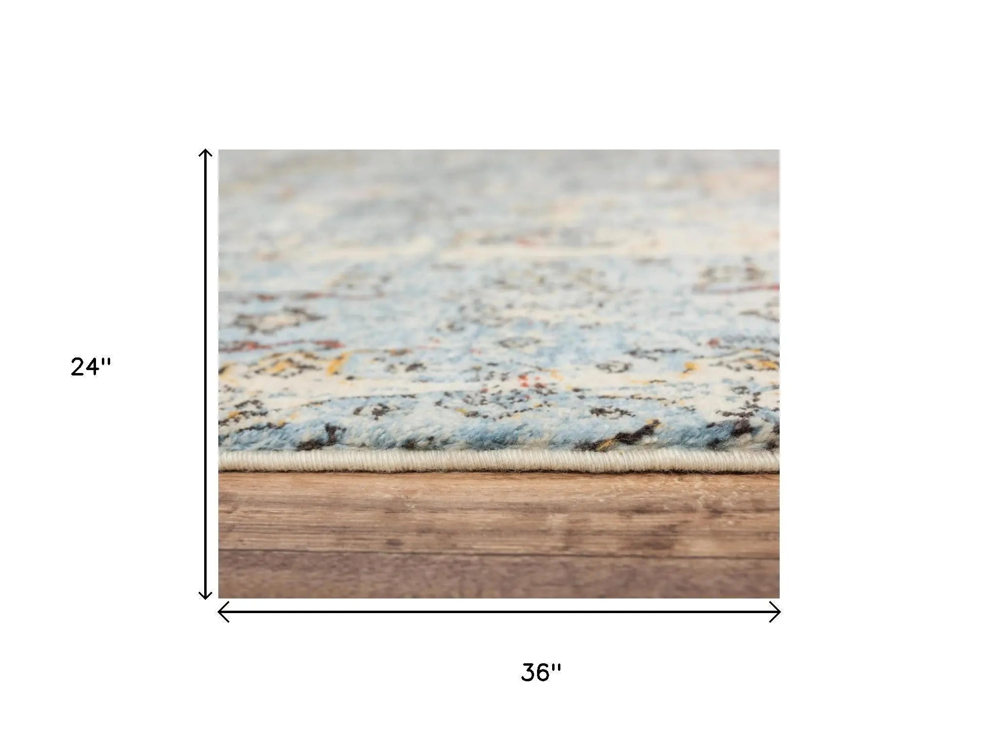 2' X 3' Blue Beige And Ivory New Zealand Lambs Wool Oriental Hand Carved Handmade Area Rug Homeroots Home Decor