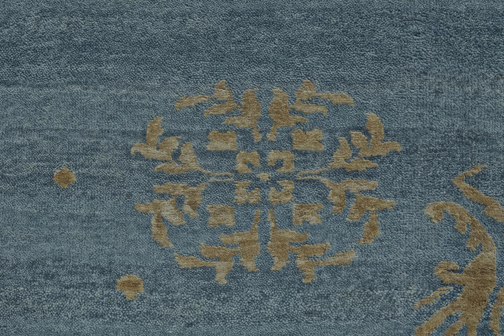 2' X 3' Blue Green And Tan Striped Hand Knotted Area Rug Homeroots Home Decor