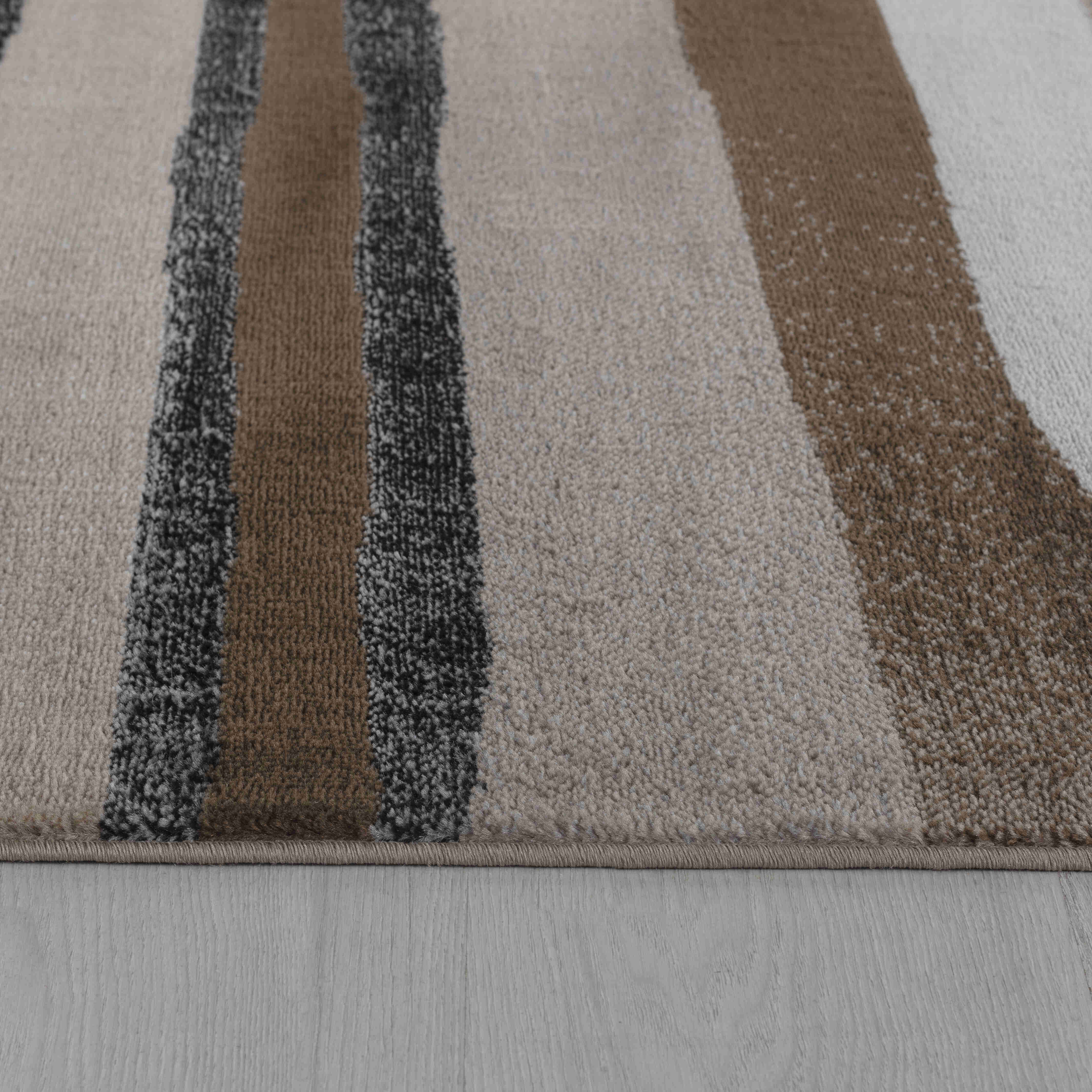 2' X 3' Brown And Red Abstract Area Rug Homeroots Home Decor