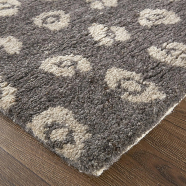 2' X 3' Brown And Tan Wool Animal Print Hand Knotted Area Rug Homeroots Home Decor
