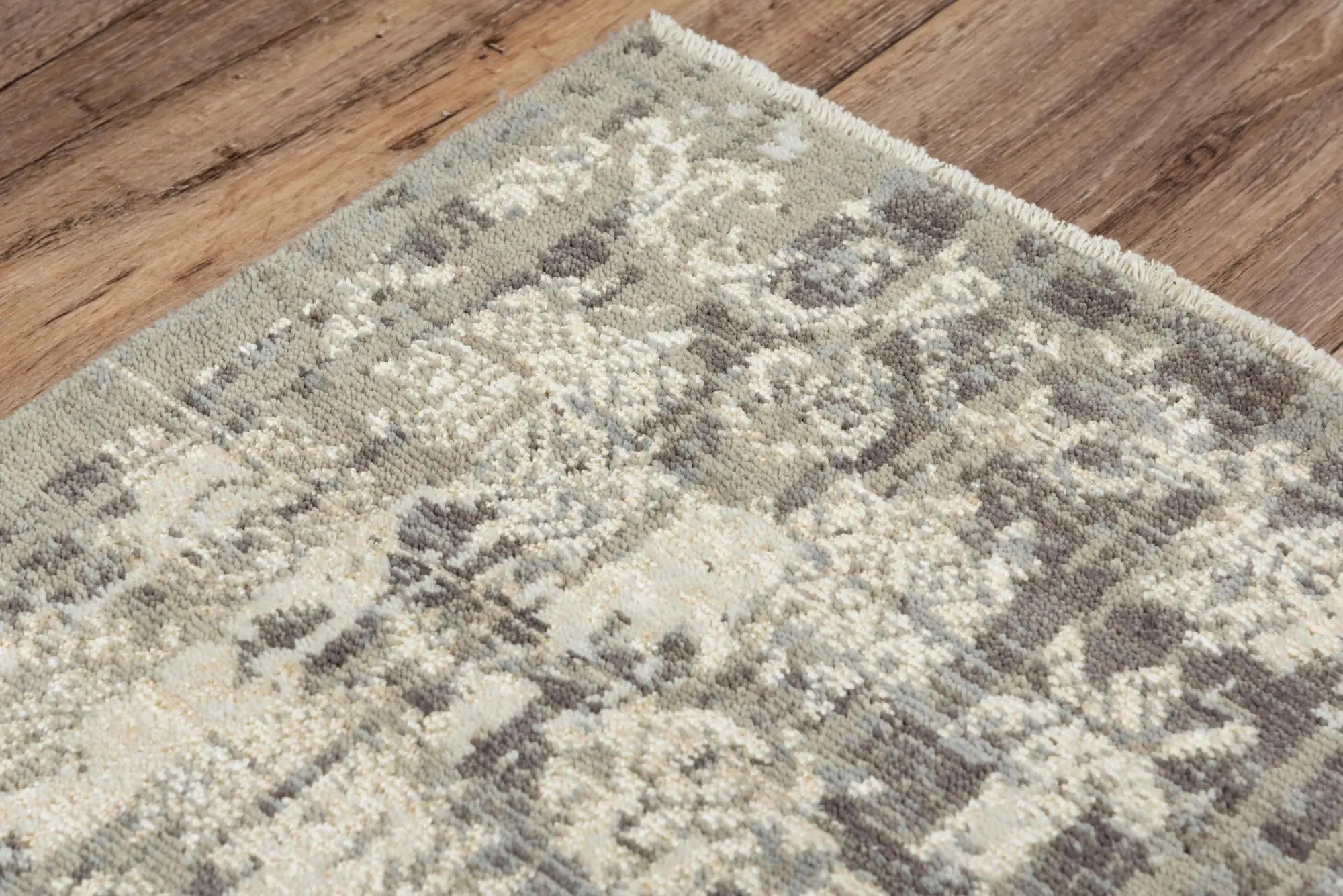 2' X 3' Copper And Beige New Zealand Lambs Wool Damask Hand Carved Handmade Area Rug Homeroots Home Decor