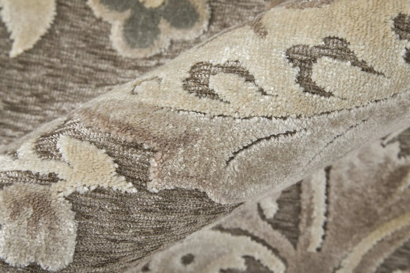 2' X 3' Gray And Black Floral Area Rug Homeroots Home Decor