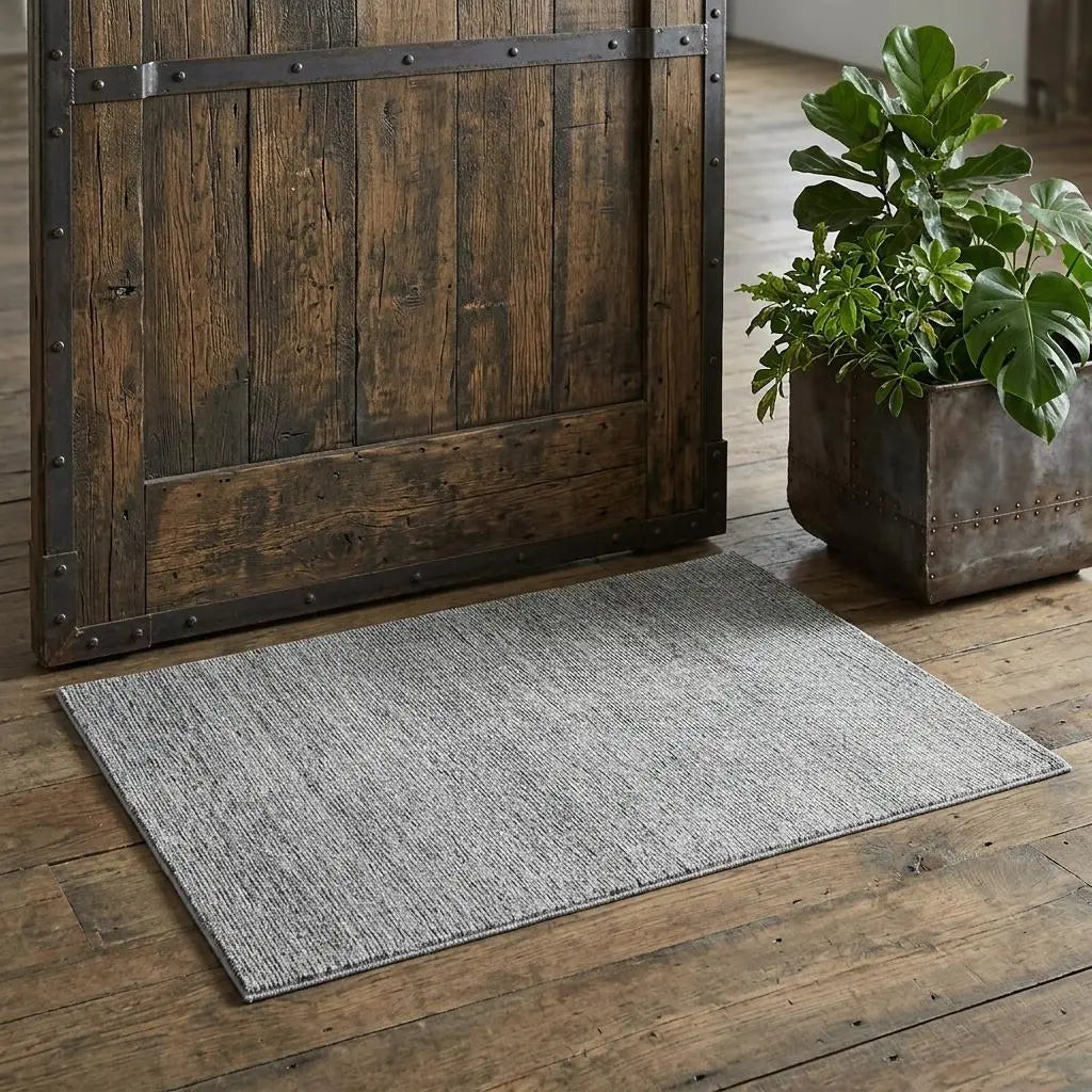 2' X 3' Gray And Black Wool Abstract Hand Tufted Area Rug Homeroots Home Decor