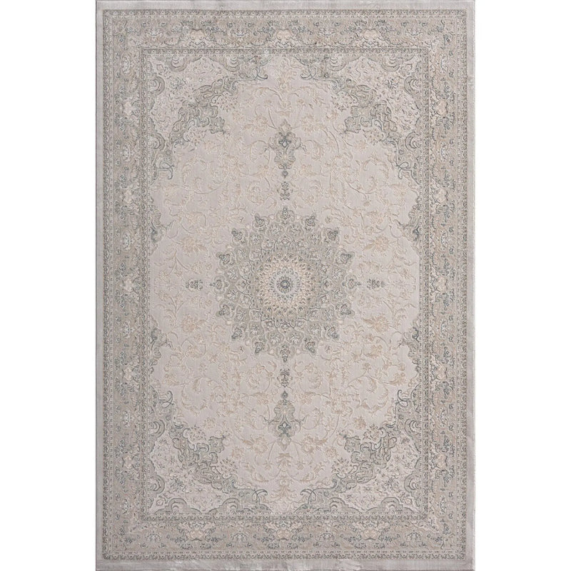 2' X 3' Gray And Cream Medallion Area Rug Homeroots Home Decor