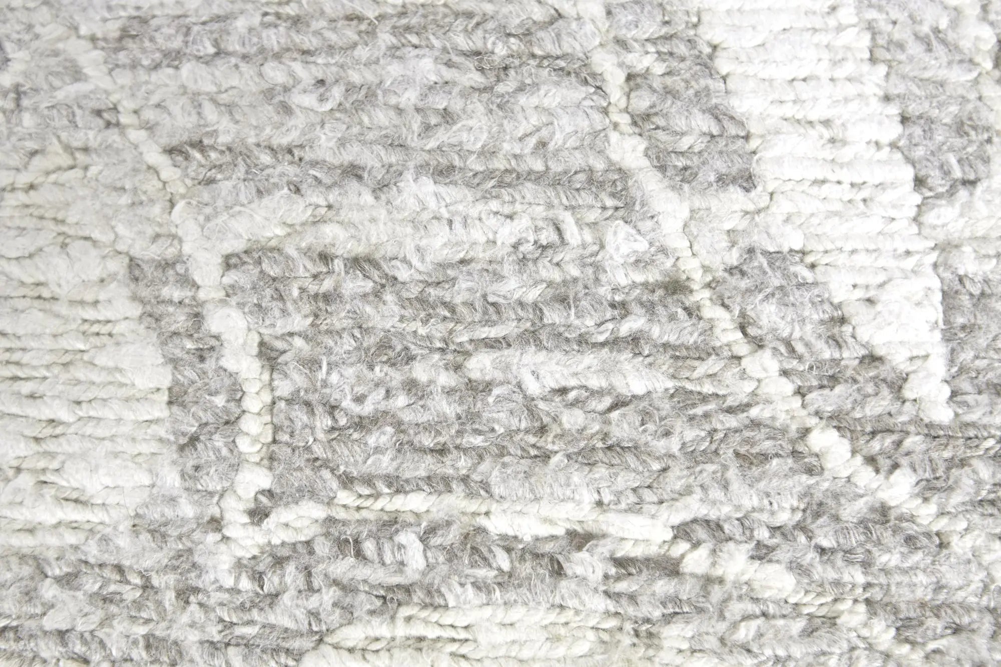 2' X 3' Gray And Ivory Floral Hand Knotted Area Rug Homeroots Home Decor