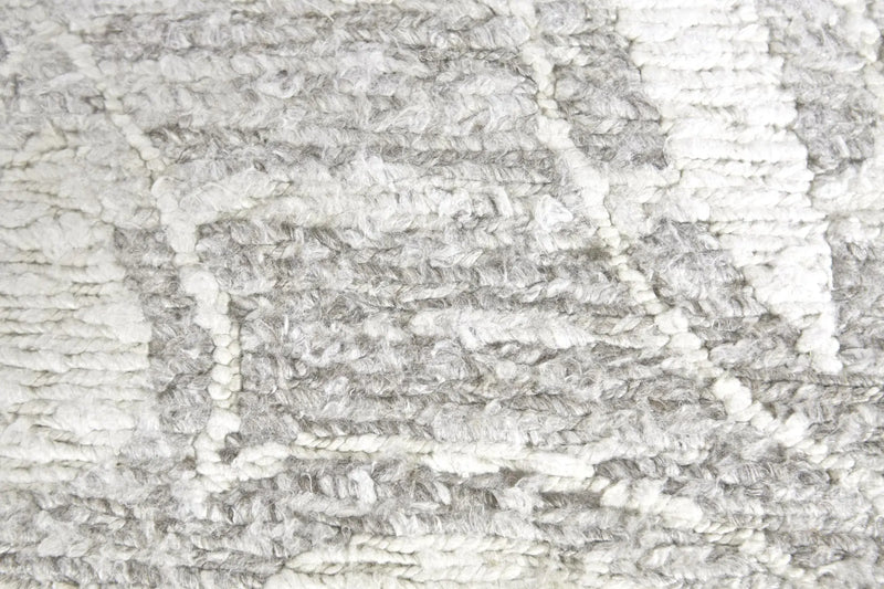 2' X 3' Gray And Ivory Floral Hand Knotted Area Rug Homeroots Home Decor