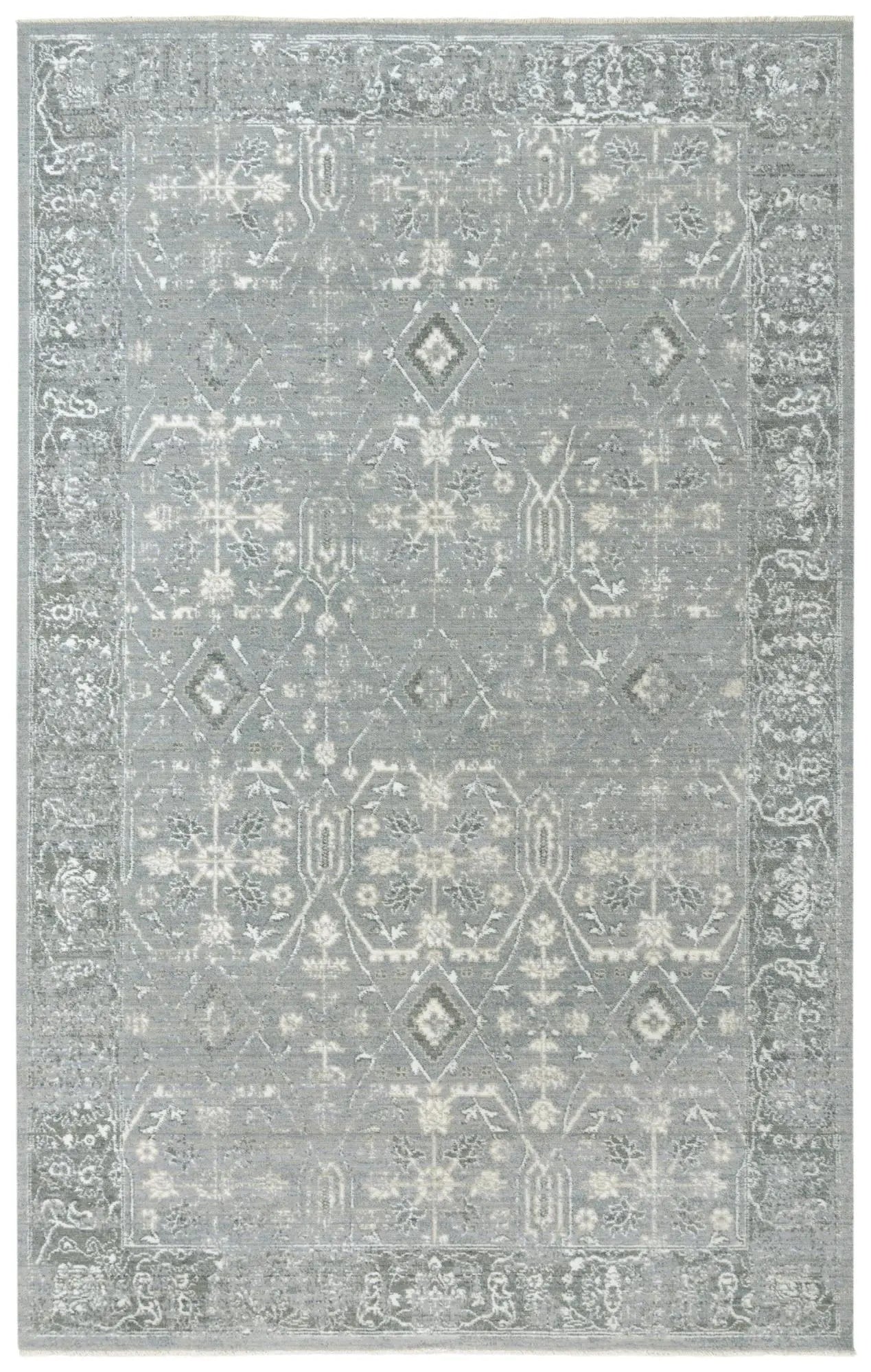 2' X 3' Gray And Ivory New Zealand Lambs Wool Oriental Hand Carved Handmade Area Rug Homeroots Home Decor