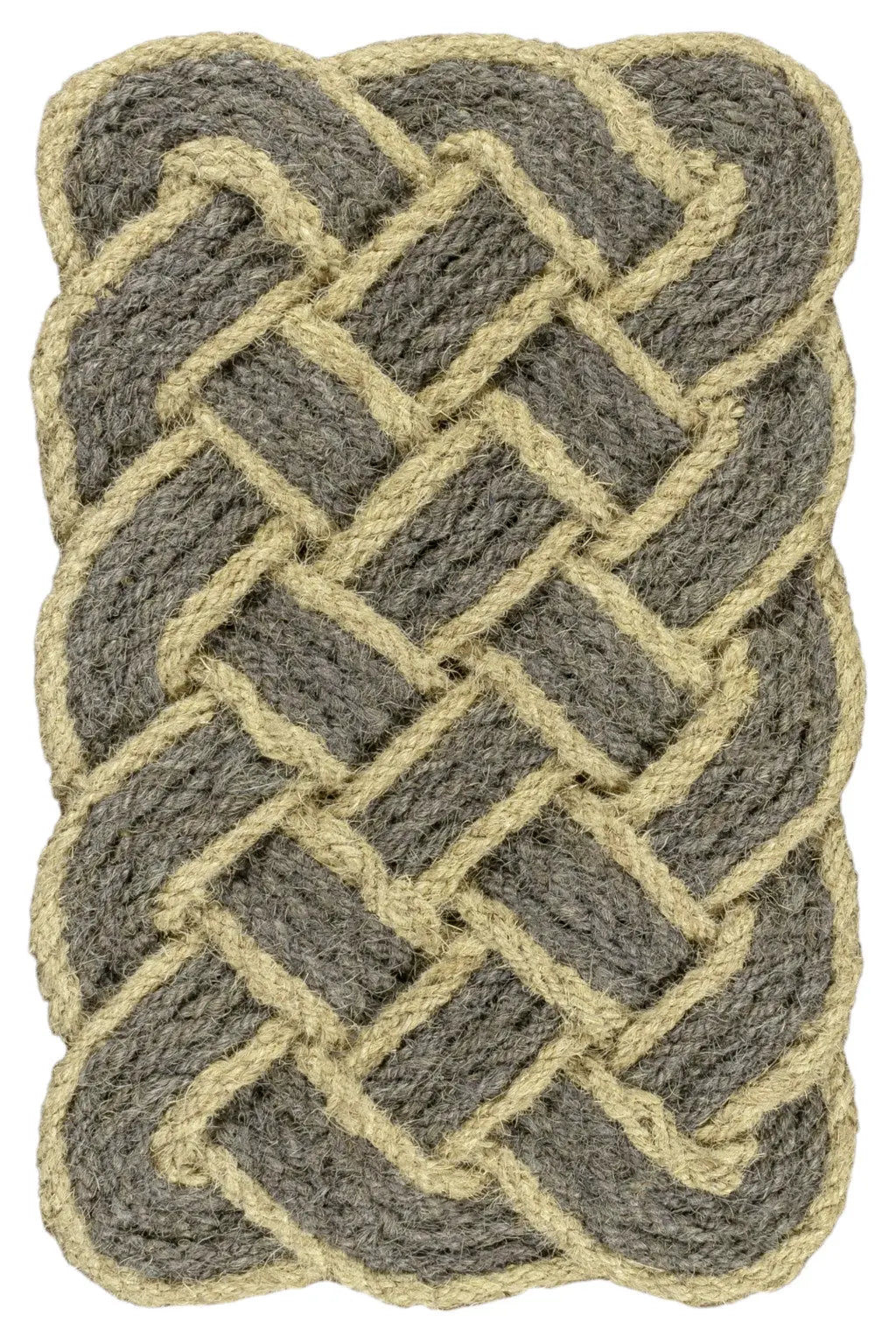 2' X 3' Gray And Light Yellow Geometric Handmade Indoor Outdoor Area Rug Homeroots Outdoor