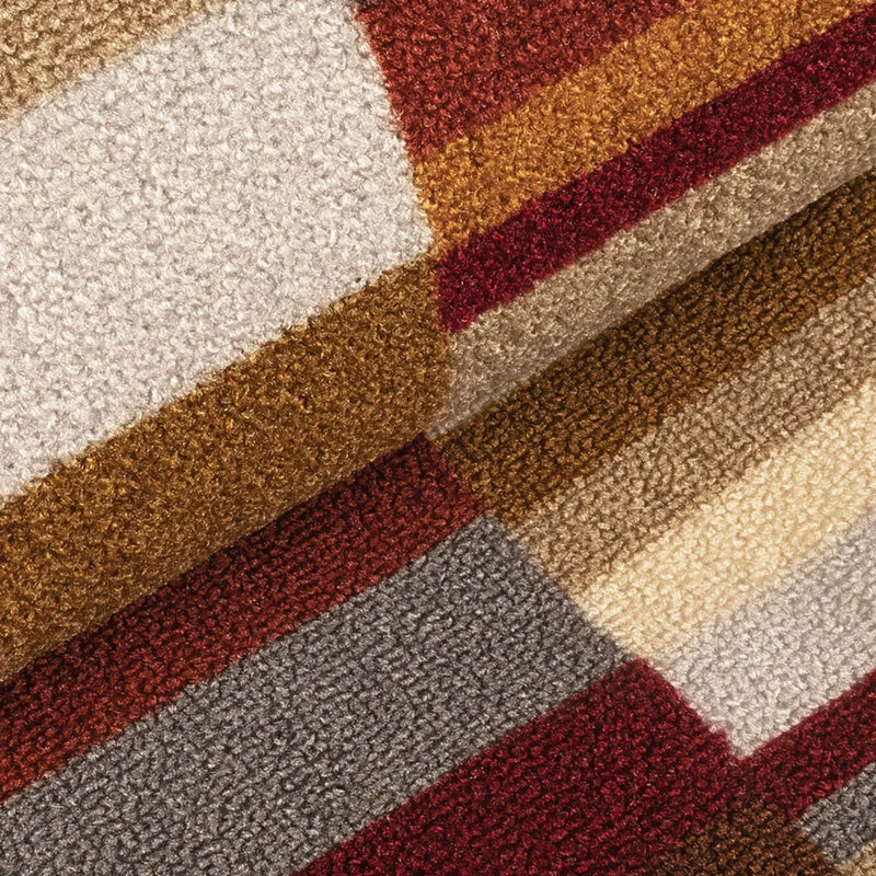 2' X 3' Gray Beige And Red Indoor Outdoor Area Rug Homeroots Outdoor