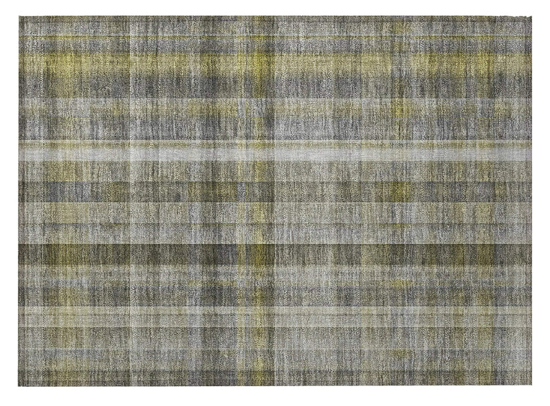 2' X 3' Gray Plaid Washable Non Skid Indoor Outdoor Area Rug Homeroots Outdoor