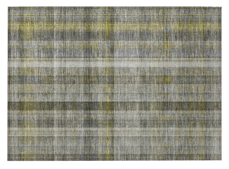 2' X 3' Gray Plaid Washable Non Skid Indoor Outdoor Area Rug Homeroots Outdoor
